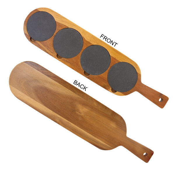 Solid Wood Serving Board - front/back